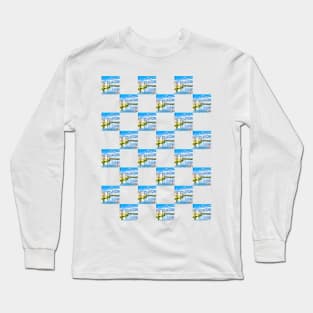 Chess board with landscapes Long Sleeve T-Shirt